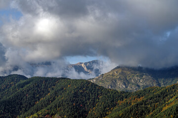 Ligurian Alps mountain range, Italy
