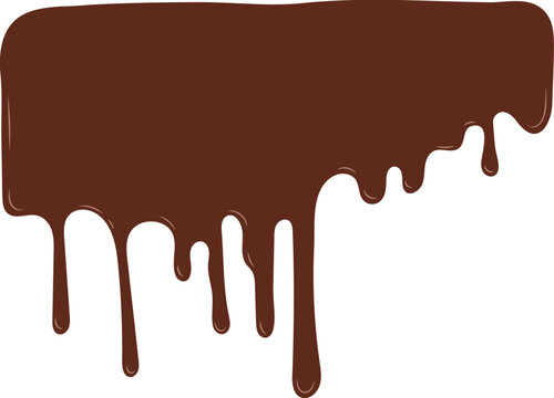 melted chocolate dripping
