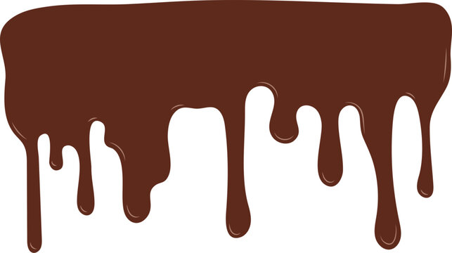 melted chocolate dripping
