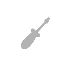 screwdriver icon on a white background, vector illustration