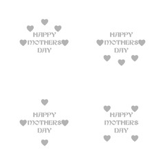 I love mom icon, Mother's Day, vector illustration