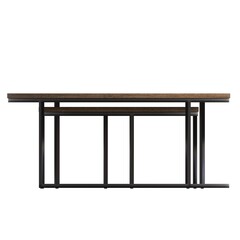 coffee table isolated on white background, 3D illustration, cg render