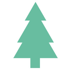 Fototapeta premium green Christmas tree Christmas tree made of paper