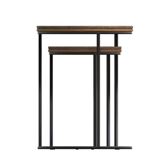 coffee table isolated on transparent background, 3D illustration, cg render
