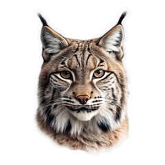 Obraz premium lynx character sticker