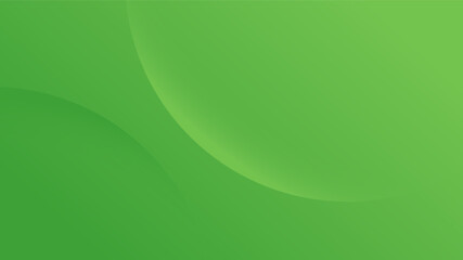 Modern Abstract Background with Motion Round Circle Wave and Green Gradient Color