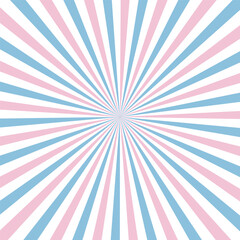 Purple and pink sun rays vector background