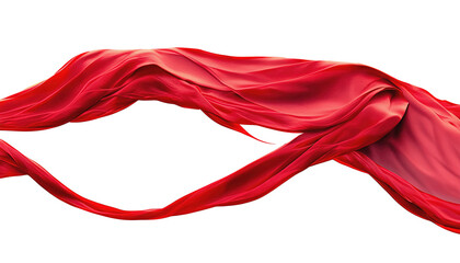 Red Silk fabric Fluttering Cloth in the Wind Seamless Background with Dynamic Movement Elegance for Design, Creative Projects, Advertising, Branding design, elements, Graphic design, products display.