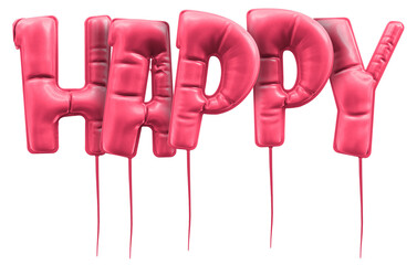 Balloon Happy Birthday 3D Rneder