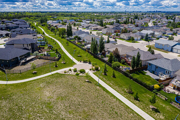Fototapeta premium Cannam Park in the city of Saskatoon, Saskatchewan, Canada