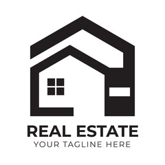 Corporate Creative Modern Abstract Minimal Real Estate Home House Logo Design