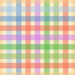 Seamless tartan plaid pattern with pastel colors.