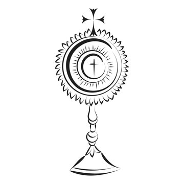 Corpus Christi. Christian Symbol for print or use as poster, card, flyer or T Shirt