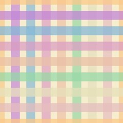 Seamless tartan plaid pattern with pastel colors.