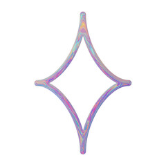Holographic geometric neon element 