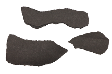 ripped black paper isolated tranparent png