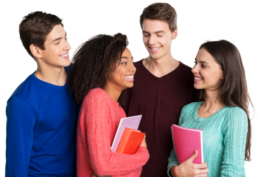 Group of students smiling