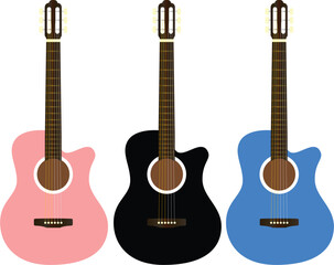 Obraz premium Acoustic guitar illustration