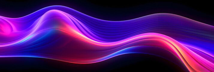 Fototapeta premium Gradient Design Element: Abstract Fluid 3D Render for Eye-Catching Banners, Backgrounds, and Wallpapers