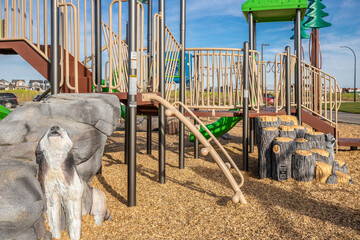 Brighton Park in the city of Saskatoon, Saskatchewan, Canada