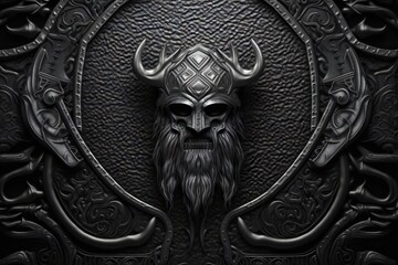 Viking art medieval style old culture background Generative AI
