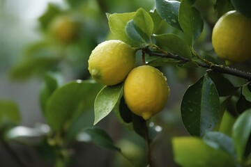 Lemons on tree, Generative AI
