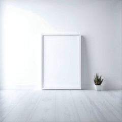 White Frame Mockup In A Room 