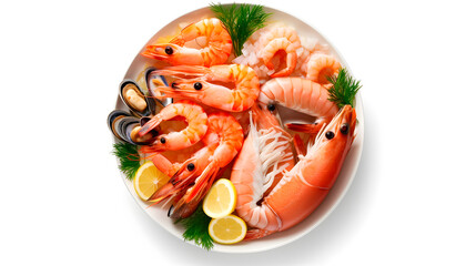 Bright studio food photography of tasty healthy cruisine dish, view from top