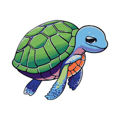turtle mascot illustration vector design