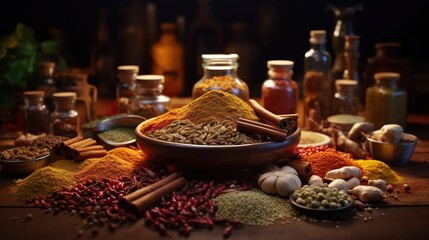 spices and herbs. Generative AI