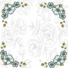 background with flowers