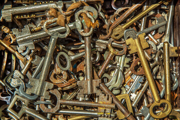 Background from old keys.