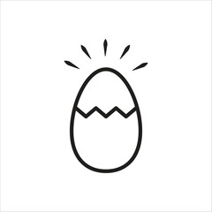 egg icon simple design art eps 10
