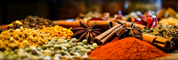 Spices Unveiled: High-Quality Closeup Shot for Engaging Visuals and Social Media Impact