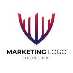 Marketing logo design for company