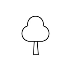 Tree line icon, logo vector