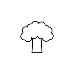 Tree line icon, logo vector