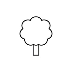 Tree line icon, logo vector