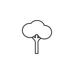 Tree line icon, logo vector
