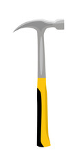 hammer illustration, vector clipart on a white background.