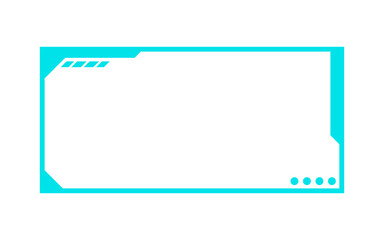 Fototapeta premium tech rectangle frame