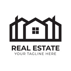 Corporate Creative Modern Abstract Minimal Real Estate Home House Logo Design