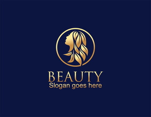 Women beauty and fashion logo vector