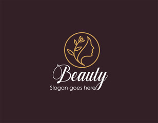 Fototapeta premium Gradient hair salon logo