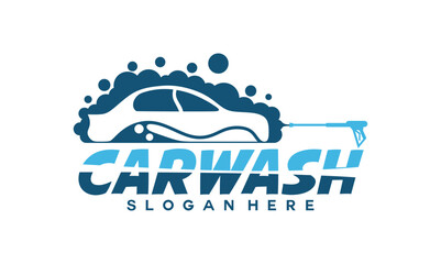 Car Wash Logo Template Design, Car Wash Logo Template Illustration