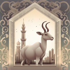 Eid Mubarak , eid ul adha and eid ul fitr greetings and Ramadan Kareem greetings poster and background vector illustration design
