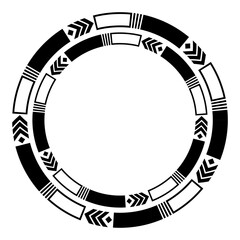 pattern circle frame