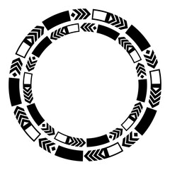 pattern circle frame