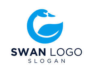 Logo about Swan on a white background. created using the CorelDraw application.
