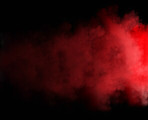 Fototapeta premium abstract background red smoke on black background